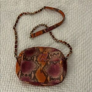 Kelly Wynne Pink and Orange Purse
